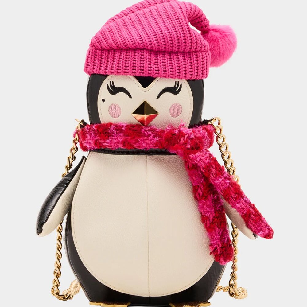 Betsey Johnson Kitsch Break The Ice Multi Crossbody Bag Penguine NWT - Picture 1 of 16